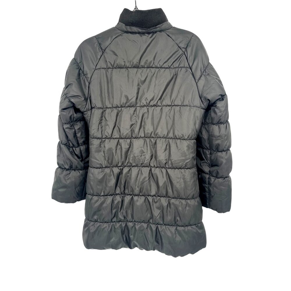 Lucky Brand Black Puffer Jacket girls size large Full Zip Winter Coat - Picture 2 of 4